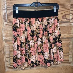 floral skirt